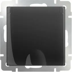 Розетка с заземлением с защитной крышкой и шторками WL08-SKGSC-01-IP44 4690389054235