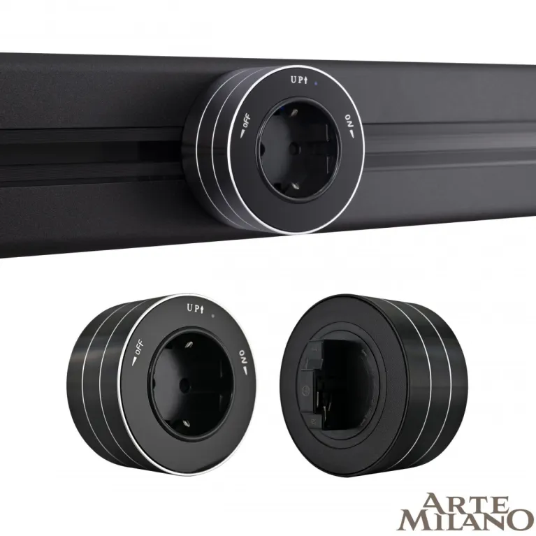 Трековая розетка Arte Milano Am-track-sockets 380011TS/ES Black в Нижнем Новгороде