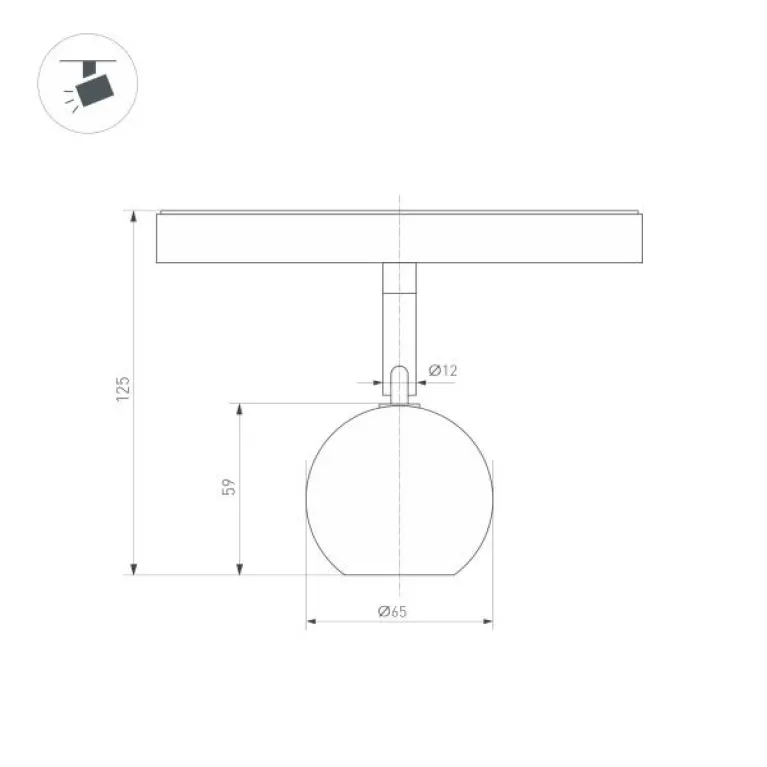 Трековый светодиодный светильник Arlight Mag-Orient-Orb-R60-10W Day4000 035758 в Нижнем Новгороде