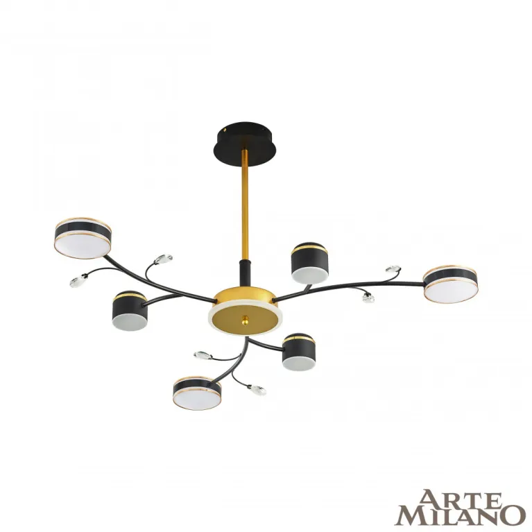 Люстра на штанге Arte Milano Ferrara 276240/6+1 BK/GD в Нижнем Новгороде