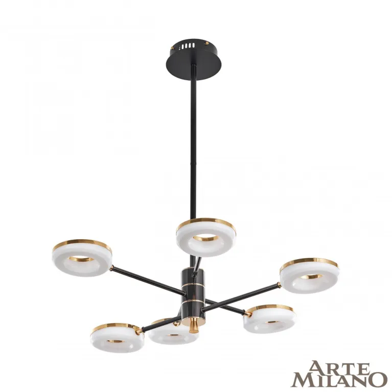 Люстра на штанге Arte Milano Ferrara 276699/6 BK/GD в Нижнем Новгороде