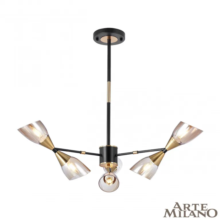 Люстра на штанге Arte Milano Neapolis 276708/6 BK/GD в Нижнем Новгороде