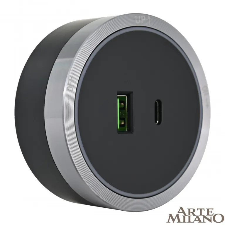 Трековая розетка Arte Milano Am-track-sockets 380066TS LED/USB-Type-C Grey в Нижнем Новгороде