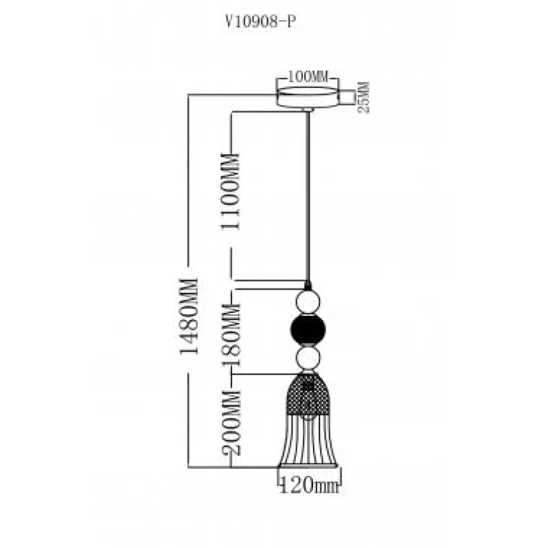 Подвесной светильник Moderli Glassy V10908-P в Нижнем Новгороде