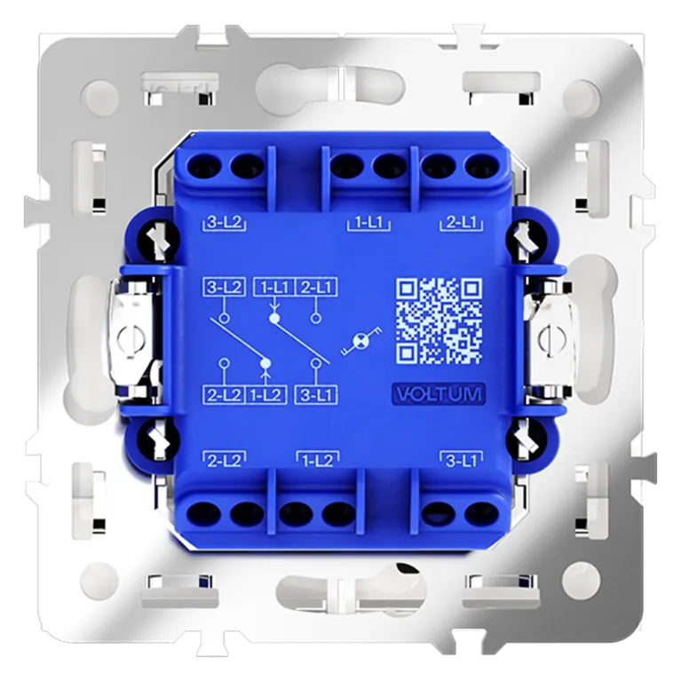 Проходной переключатель двухклавишный с подсветкой Voltum S70 VLS020403 в Нижнем Новгороде