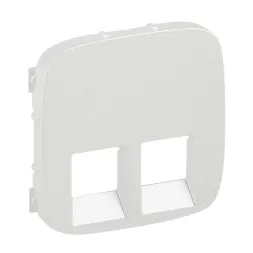 Лицевая панель Legrand Valena Allure розетки телефонной RJ-11/Ethernet RJ-45 жемчуг 755429