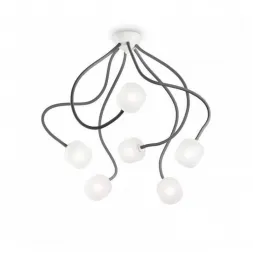 Потолочная люстра Ideal Lux Octopus PL6 Nero