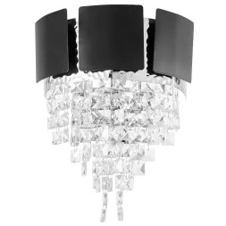 Настенный светильник Lumina Deco LDW 7045-2 BK+CHR Настенный светильник Lumina Deco LDW 7045-2 BK+CHR