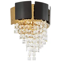 Настенный светильник Lumina Deco LDW 7045-2 BK+GD Настенный светильник Lumina Deco LDW 7045-2 BK+GD