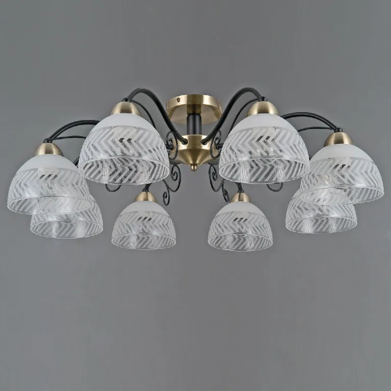 Потолочная люстра Illumico IL0435-8CSQ-24 BK AB SPICA в Нижнем Новгороде