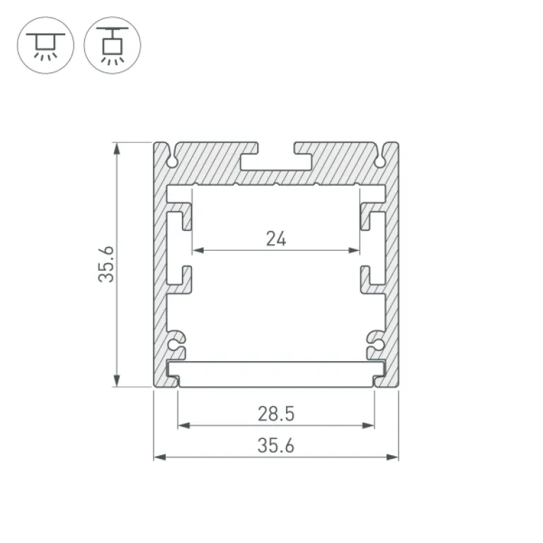 Алюминиевый профиль Arlight SL-ARC-3535-D320-A90 Black (дуга 1 из 4) 032676 в Нижнем Новгороде