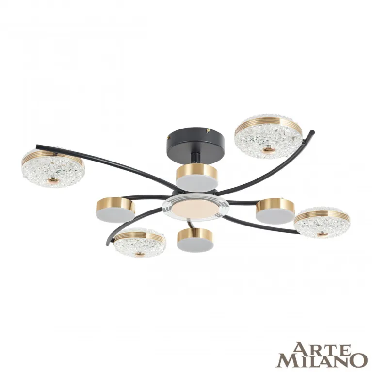 Потолочная люстра Arte Milano Ferrara 279169/4+4 BK/GD в Нижнем Новгороде
