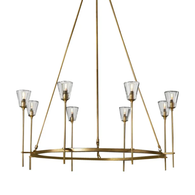 Подвесная люстра Delight Collection Torche De Verre 8614P/8 gold в Нижнем Новгороде