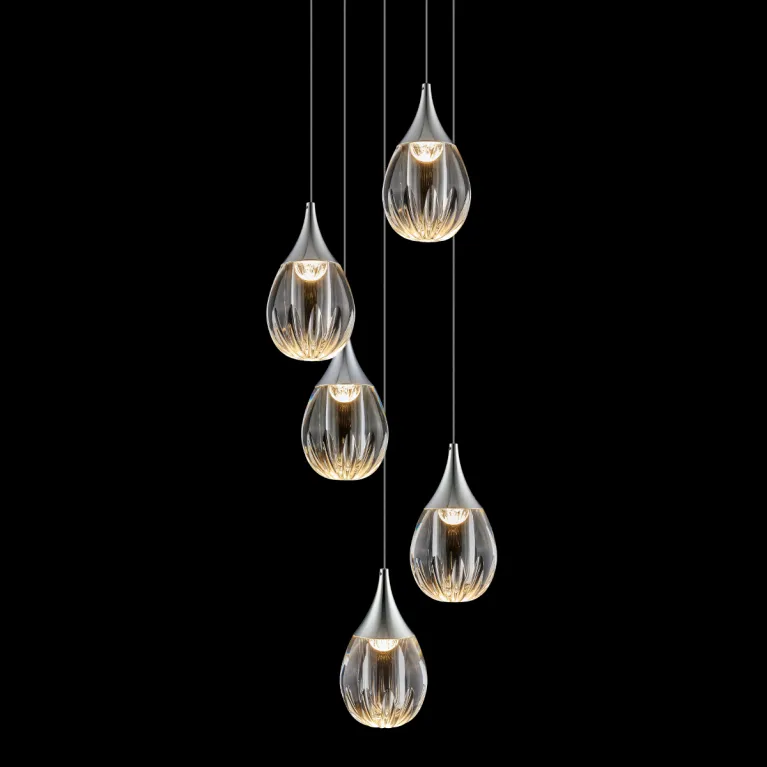 Каскадная люстра Delight Collection Stilla MD24001004-5A chrome/clear в Нижнем Новгороде