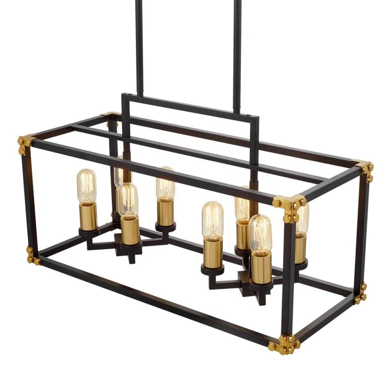 Подвесная люстра Lumina Deco Waldorf LDP 1140-8 BK+MD в Нижнем Новгороде
