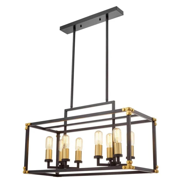 Подвесная люстра Lumina Deco Waldorf LDP 1140-8 BK+MD в Нижнем Новгороде