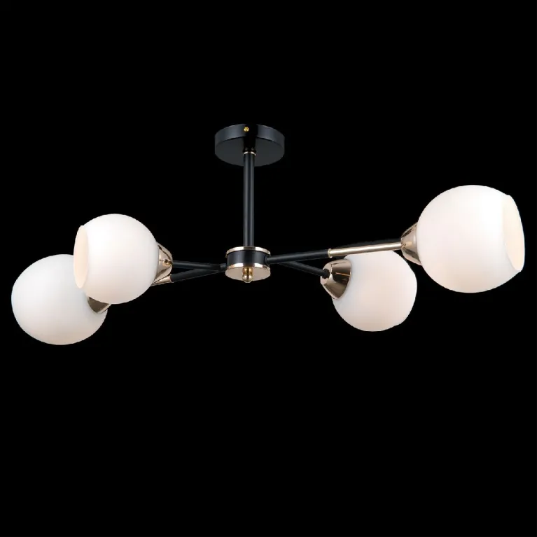 Люстра на штанге Illumico IL0715-4CSQ-24 BK GD LIBRA в Нижнем Новгороде