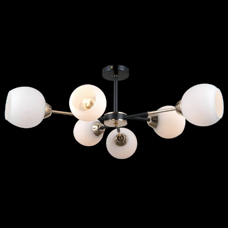 Люстра на штанге Illumico IL0715-6CSQ-24 BK GD LIBRA в Нижнем Новгороде