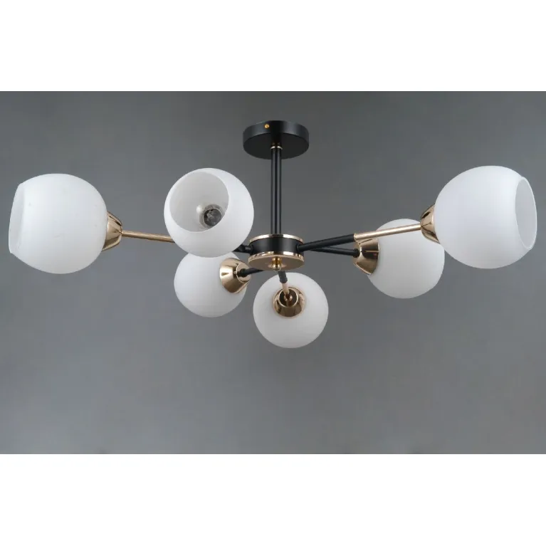 Люстра на штанге Illumico IL0715-6CSQ-24 BK GD LIBRA в Нижнем Новгороде