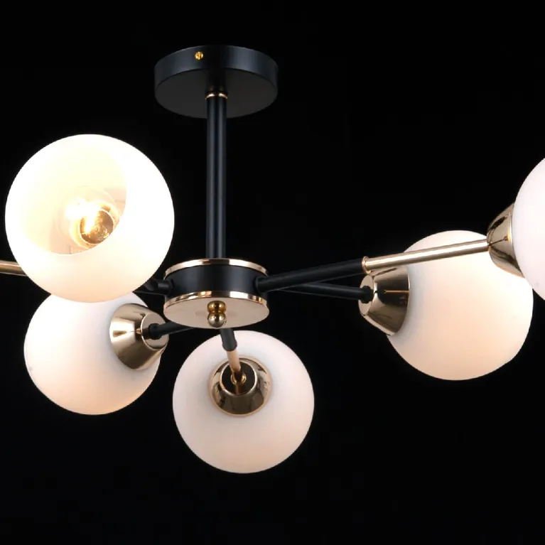 Люстра на штанге Illumico IL0715-6CSQ-24 BK GD LIBRA в Нижнем Новгороде