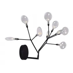 Бра Crystal Lux Evita AP9 BLack/Transparent