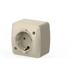 Розетка с заземлением ELBI Alsu 504-010300-217