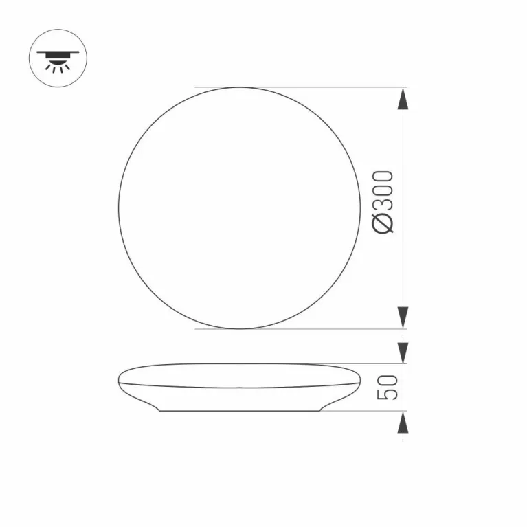 Потолочный светодиодный светильник Arlight CL-Frisbee-Motion-R300-18W Day4000 030104 в Нижнем Новгороде