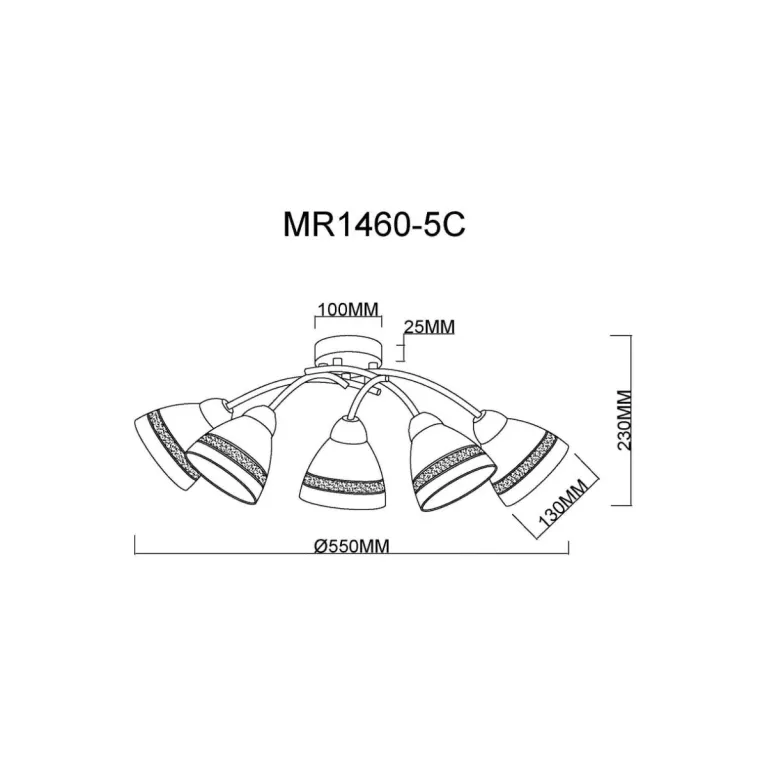 Потолочная люстра MyFar Emily MR1460-5C в Нижнем Новгороде