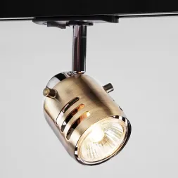 Трековый светильник Eurosvet 20076/1 хром/античная бронза