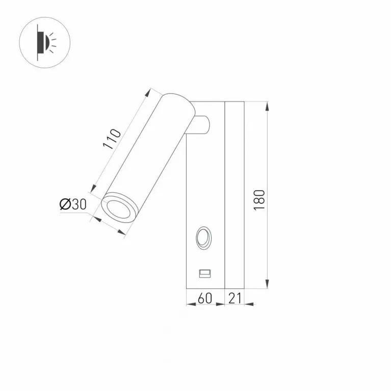 Светодиодный спот Arlight SP-Bed-Charge-S60x125-3W Warm3000 029629 в Нижнем Новгороде