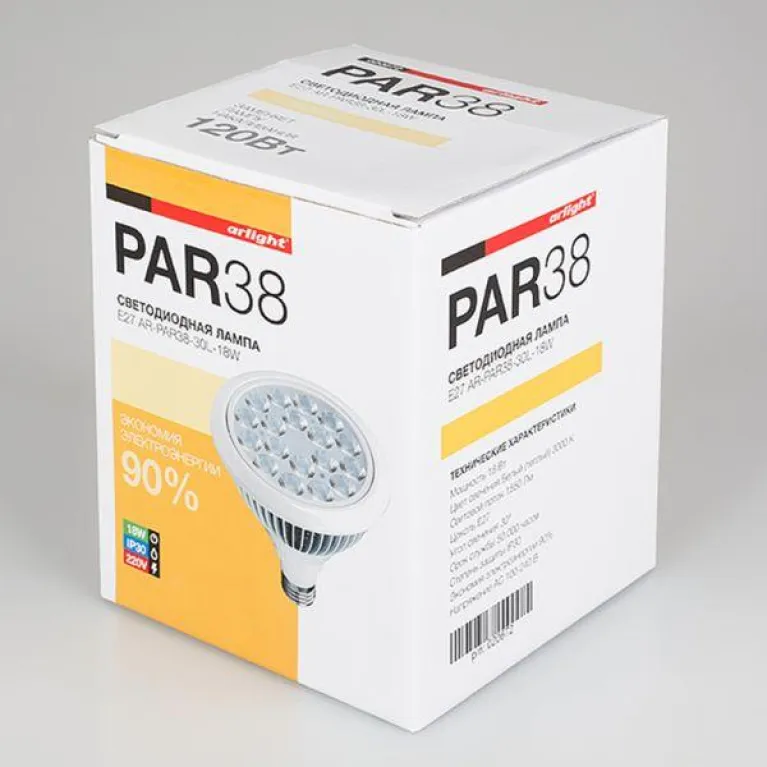 Лампа светодиодная Arlight E27 18W 4500K прозрачная AR-PAR38-30L-18W White 019720 в Нижнем Новгороде