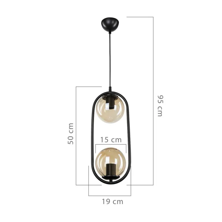 Подвесной светильник Toplight Kerrie TL1609H-02BK в Нижнем Новгороде