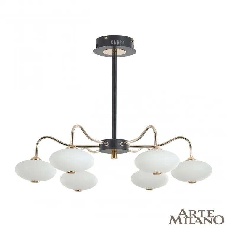 Люстра на штанге Arte Milano Neapolis 273908/6 BK/GD в Нижнем Новгороде
