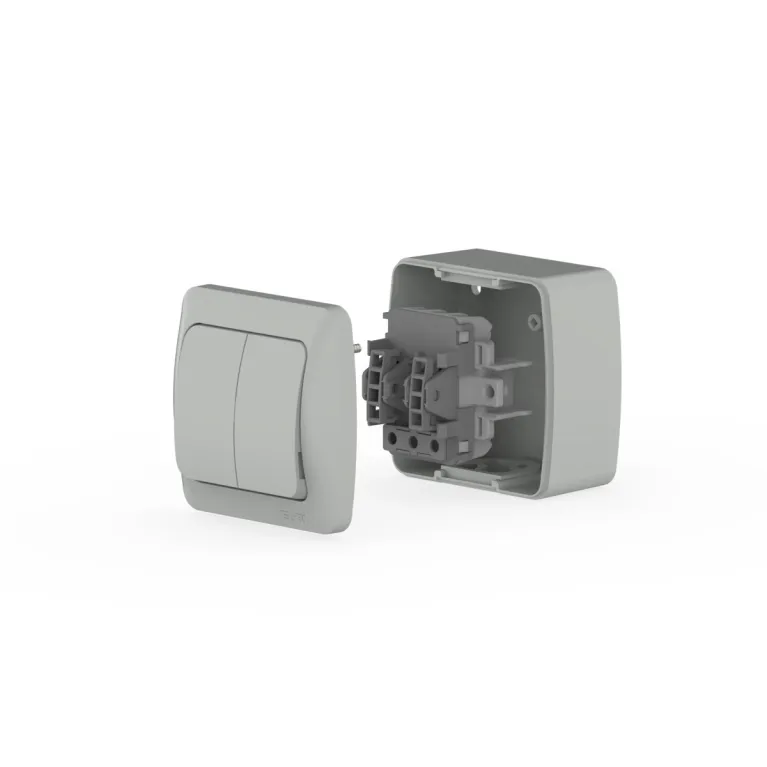 Выключатель двухклавишный ELBI Eva 554-011500-202 в Нижнем Новгороде