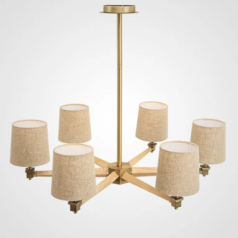 Люстра на штанге ImperiumLoft Stavra Jorgenson Beige/Light Wood 203573-26 в Нижнем Новгороде