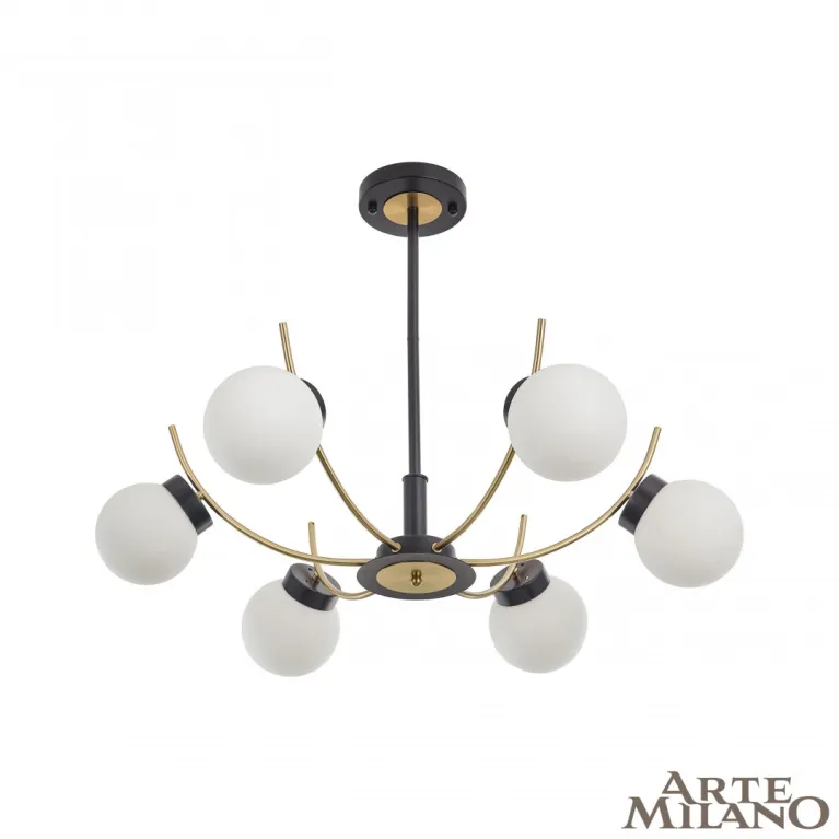 Люстра на штанге Arte Milano Neapolis 276169/6 BK/GD в Нижнем Новгороде