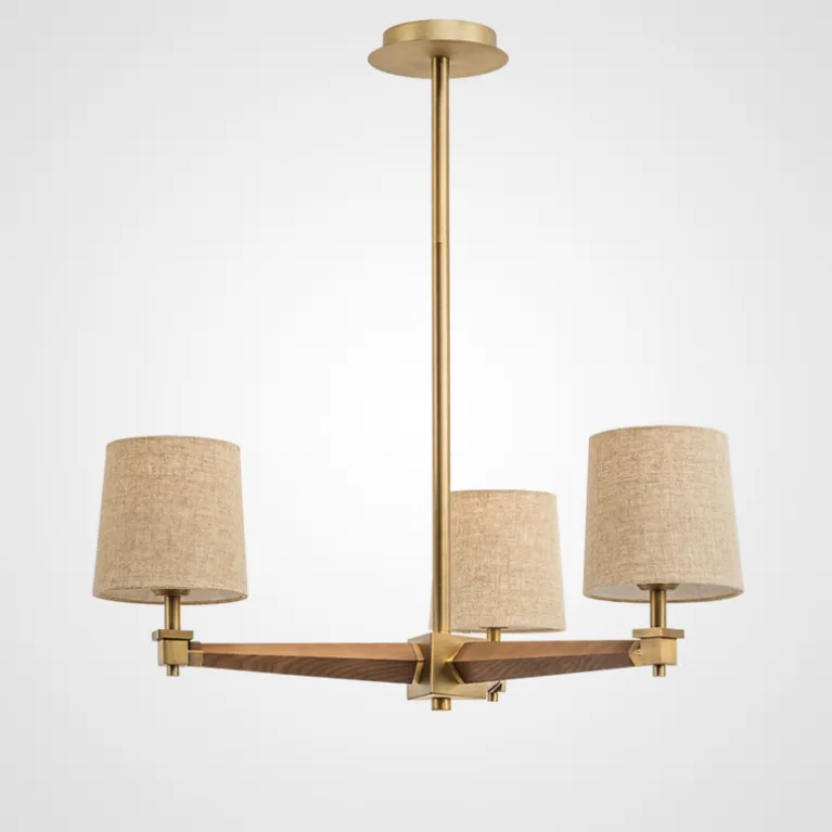 Люстра на штанге ImperiumLoft Stavra Jorgenson Beige/Dark Wood 203576-26 в Нижнем Новгороде
