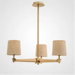 Люстра на штанге ImperiumLoft Stavra Jorgenson Beige/Light Wood 203577-26