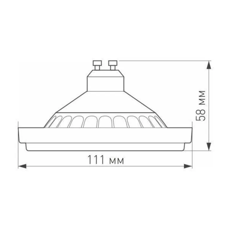 Лампа светодиодная диммируемая Arlight GU10 15W 3000K матовая AR111-Unit-GU10-15W-Dim Warm3000 02689 в Нижнем Новгороде