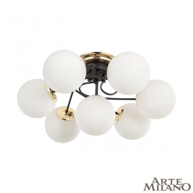 Потолочная люстра Arte Milano Neapolis 276408/6+1 BK/GD в Нижнем Новгороде
