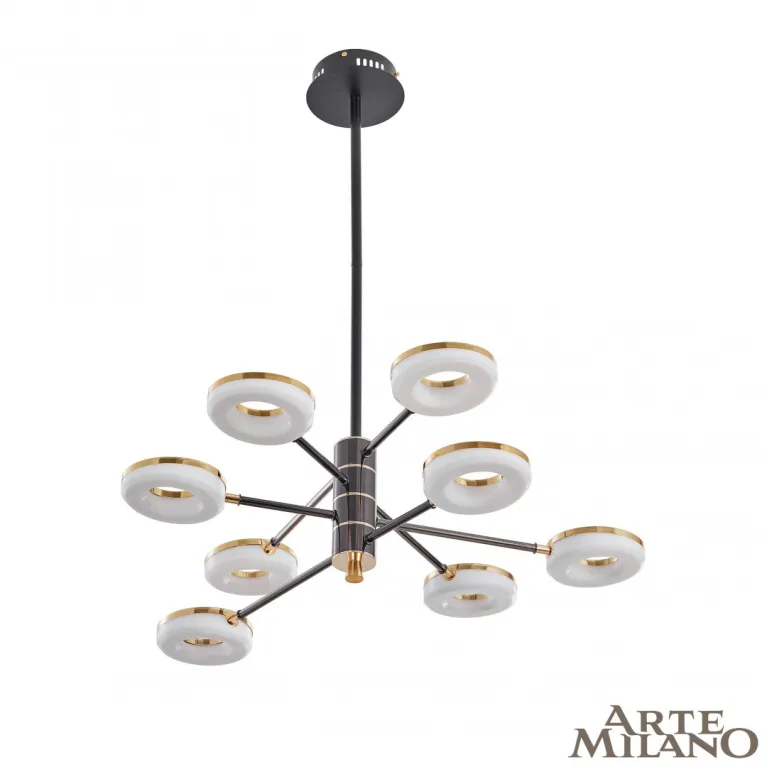 Люстра на штанге Arte Milano Ferrara 276699/8 BK/GD в Нижнем Новгороде