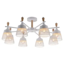 Люстра на штанге Seven Fires Olban SF3389/8C-WT-WD