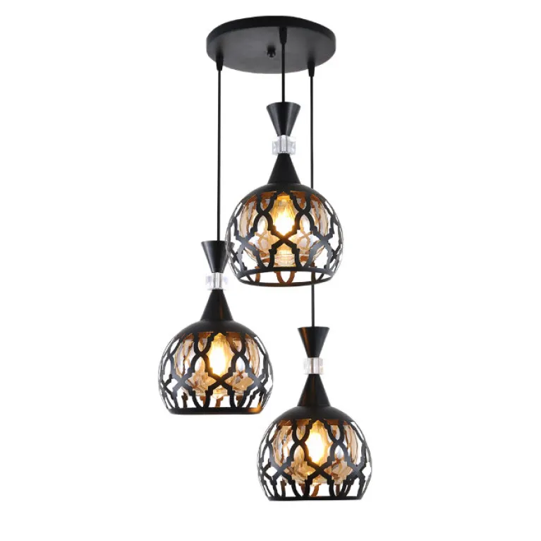 Подвесная люстра Seven Fires Levent SF4045/3P-BK-AM в Нижнем Новгороде