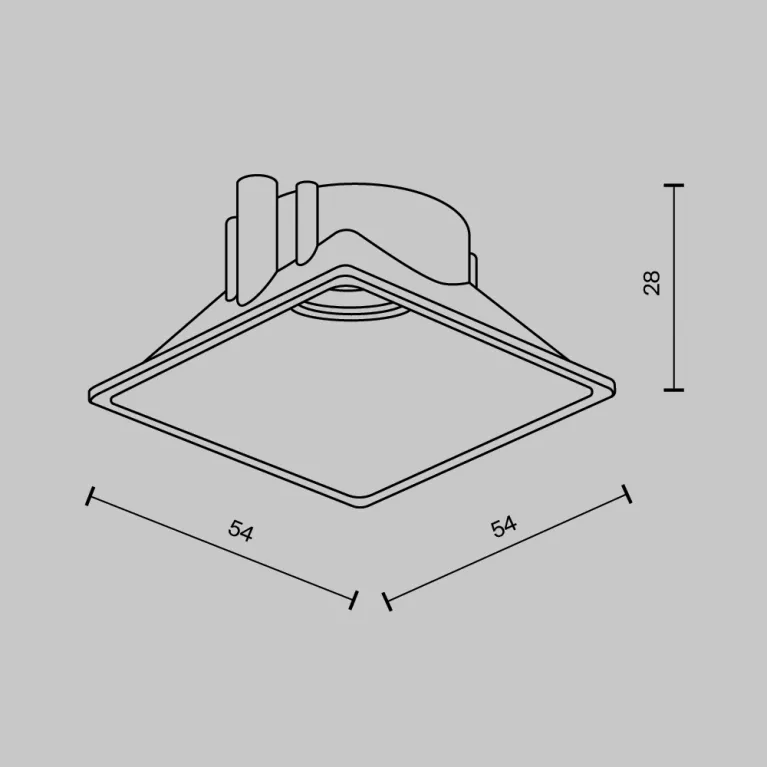Рамка-отражатель Maytoni Downlight Ring8-10W-SQ-BS в Нижнем Новгороде
