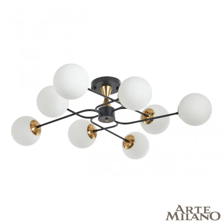Потолочная люстра Arte Milano Neapolis 276808/8 BK/GD в Нижнем Новгороде