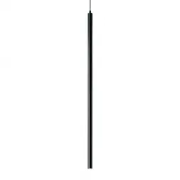 Подвесной светодиодный светильник Ideal Lux Ultrathin D100 Round Nero