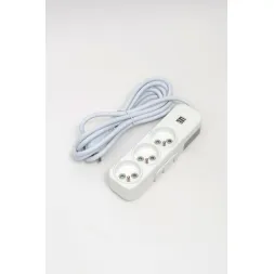 Удлинитель 3вх с защитными шторками USB UPS ELBI Myra 527-010203-326