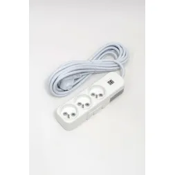 Удлинитель 3вх с защитными шторками USB UPS ELBI Myra 527-010205-316