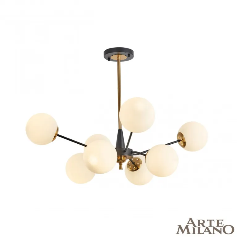 Люстра на штанге Arte Milano Neapolis 279808/8 BK/GD в Нижнем Новгороде