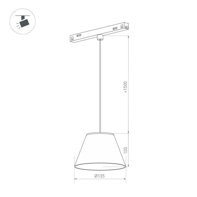 Трековый светодиодный светильник Arlight Mag-Orient-Ollas-Hang-5W Warm3000 037371 в Нижнем Новгороде
